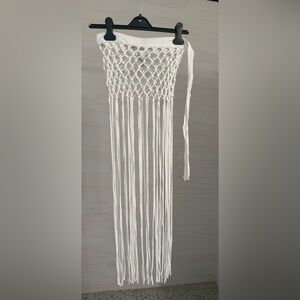 Sexy white beach cover up